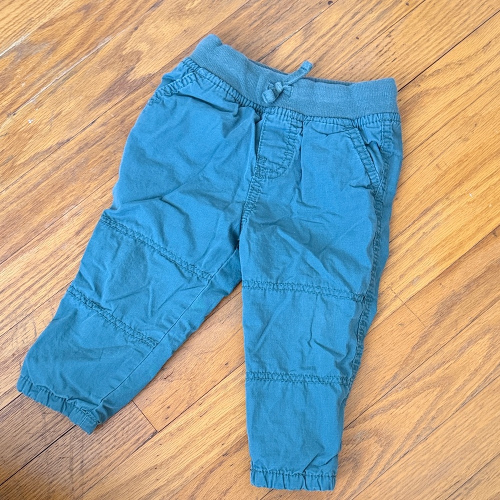 Baby B'gosh sage green lined Pants
